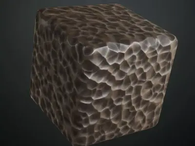 Fine-Dimpled Hand-Hammered Metal PBR Seamless Texture