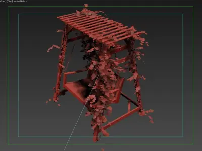 WOOD SWING 3D model