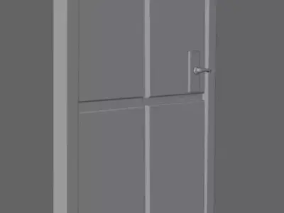 Bedroom Door 3D Model 3D model Texture