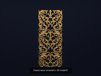 Collection onlay molding07 3D Model Pack