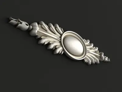3D Carved decor model 3D model