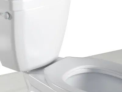 toilet elongated seat 3D model