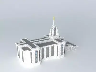 LDS. Templo Mormon, Bogota, Colombia,  57th operating temple Free 3D model