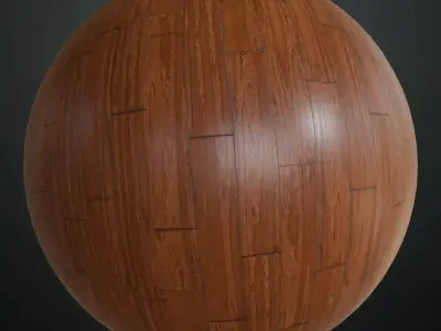 Horizontal Mahogany Wood Siding PBR Texture
