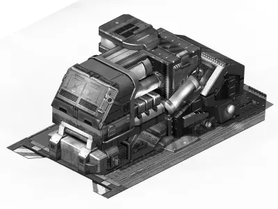 Machinery - Spacecraft - Functional Objects 015 3D model