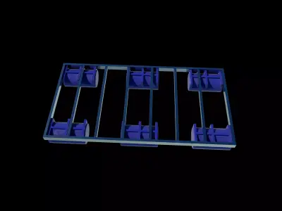 Floating docks  3D model