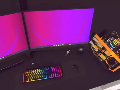 poly bicycles 3D model