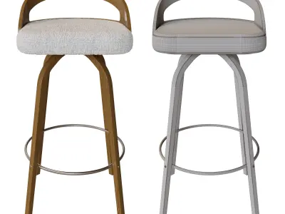 Half Bar Chair Halmar 3D model
