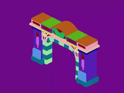 The Palace - Shimen 02 3D model