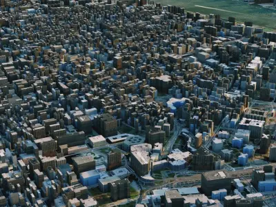 NY Style City 3D model