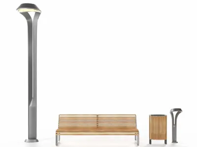 Elements for park 01 3D model