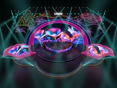 Event Stage Outdoor 3D model