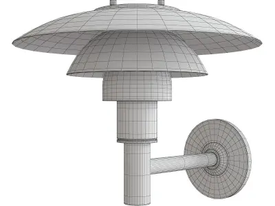 Louis Poulsen Wall Lamp Low-poly 3D model