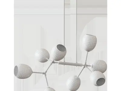 Kovacs Nexpo 8 Light 41 Wide Abstract Chandelier  3D model