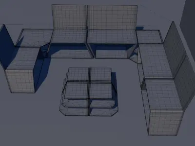 Cowbell Sofa 3D model