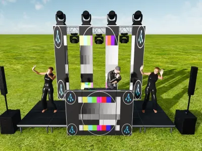 Montaje fiesta tipo 5 REPENCE R2 Low-poly 3D model