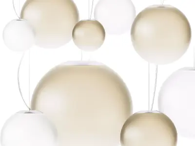 Smoke Pendant Lamp by Panzeri 3D model