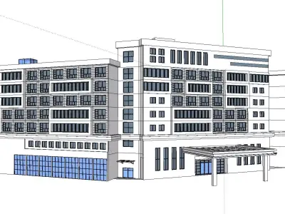 vacation spot-Resort-Fashion Leisure Hotel-0213 3D model