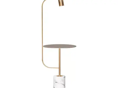Outdoor designer lamp Tab by Light Room white 3D model
