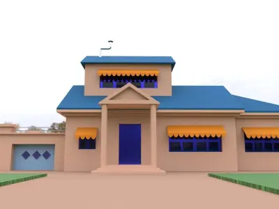OGGY HOUSE Low-poly 3D model