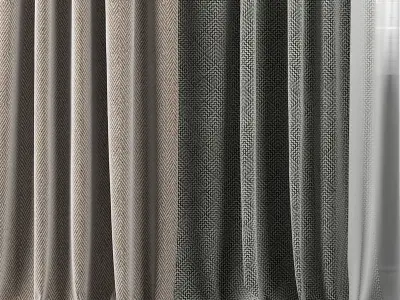 Curtain Set 321 3D model