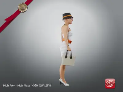 Casual Female A CC 21 30 001 3D model