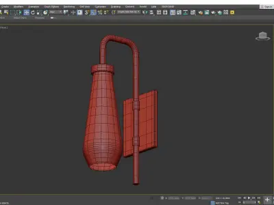 Cormac Sconce Low-poly 3D model