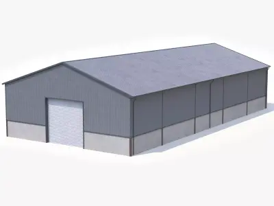 Industrial Building 46 PBR Low-poly 3D model