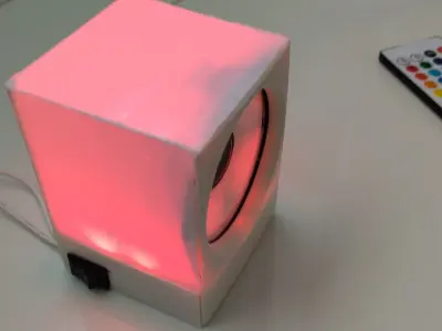 Night light with speaker 3D print model