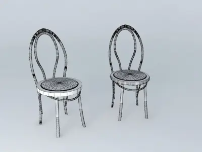 Clasic BENTWOOD Cafe Chairs Free 3D model