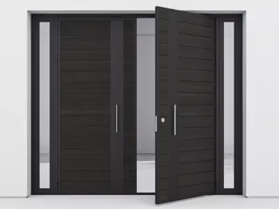 Aluminium door 63 3D model
