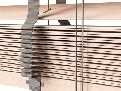 Wooden Blinds Set 43 3D model