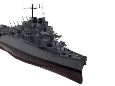 US NAVY 1940S PACIFIC DESTROYER 3D model