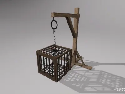 Game Ready  Fantasy Cages Pack Low-poly 3D model