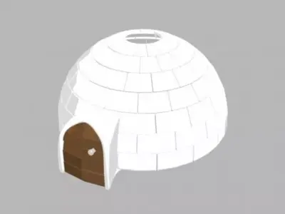 Cartoon Iglo 3D model