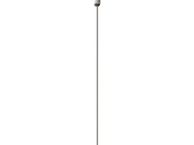 HECTOGRAM Floor lamp silver  white 3D model