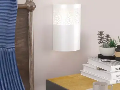 Renee Light White Armed Sconce Free 3D model