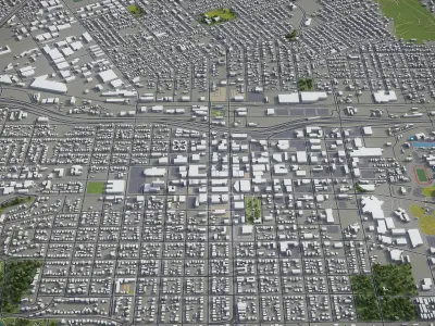 Riverside  Low-poly 3D model