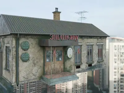 Police station - Stalker inspiration 3D model