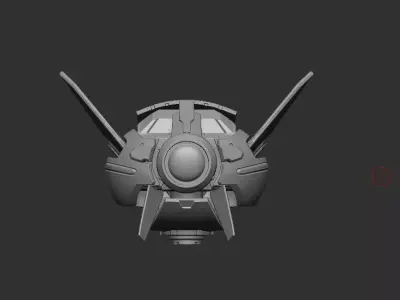 Scifi robot drones spaceship - 3dprint for six inch scale 3D print model