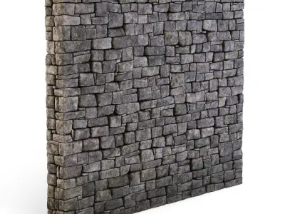 Forge Stone Wall 3D model