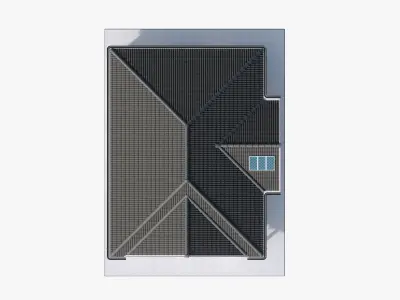 Modern Residential Building 15 Low-poly 3D model