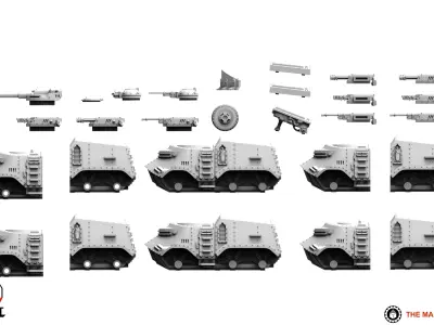 Feudal Guard - Elite Transport Vehicle 3D print model