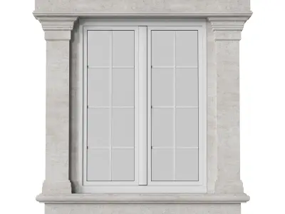 Architectural Classic Window 3D Model 6 3D model