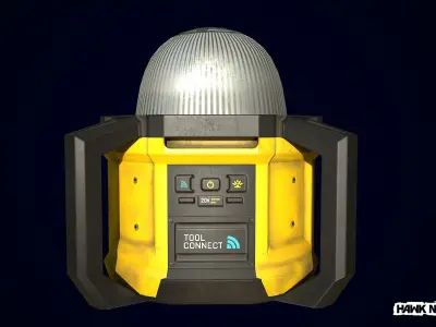 Tools - Work Light Low-poly 3D model