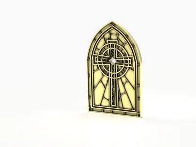 Church Window Pendant 3D print model