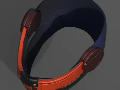 Gas mask respirator scifi futuristic 3d  Low-poly 3D model