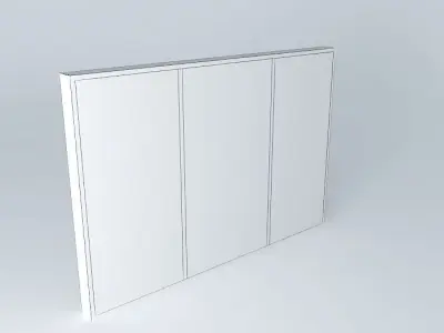 silver frame lightbox Free 3D model