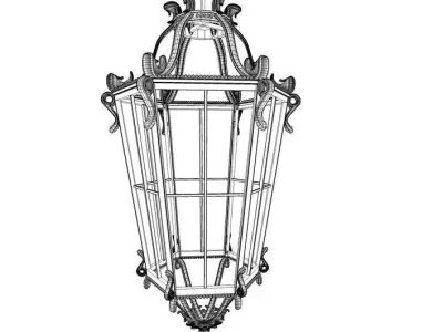 Antique Hanging Lantern 3D model