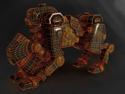 3D Panzerhund 1960 3D model
